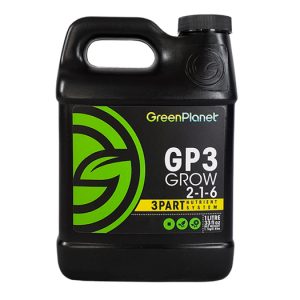 Green Planet - GP3 Grow 2-1-6 - 3 Part - 1L - GB Hydroponics