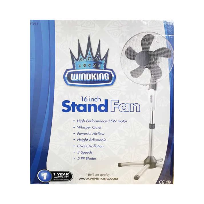 Wind King 16″ Stand Fan